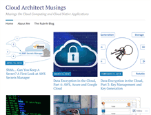 Tablet Screenshot of cloudarchitectmusings.com